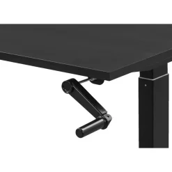 Homeworx Bureau zit/sta handmatig verstelbaar - zwart/zwart - 75/118x120x70 cm Outlet