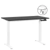 Homeworx Bureau zit/sta handmatig verstelbaar - zwart/wit - 75/118x120x70 cm Discount