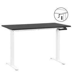 Homeworx Bureau zit/sta handmatig verstelbaar - zwart/wit - 75/118x120x70 cm Discount