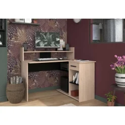 Parisot Bureau Professional 102cm- zwart/eik Hot