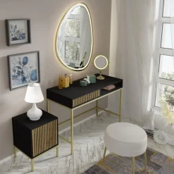 Homlando Bureaucontainer Ravenna -/Zwart mat/Artisan - Metall - 41x40x55 cm Best