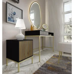 Homlando Bureaucontainer Ravenna -/Zwart mat/Artisan - Metall - 41x40x55 cm Best