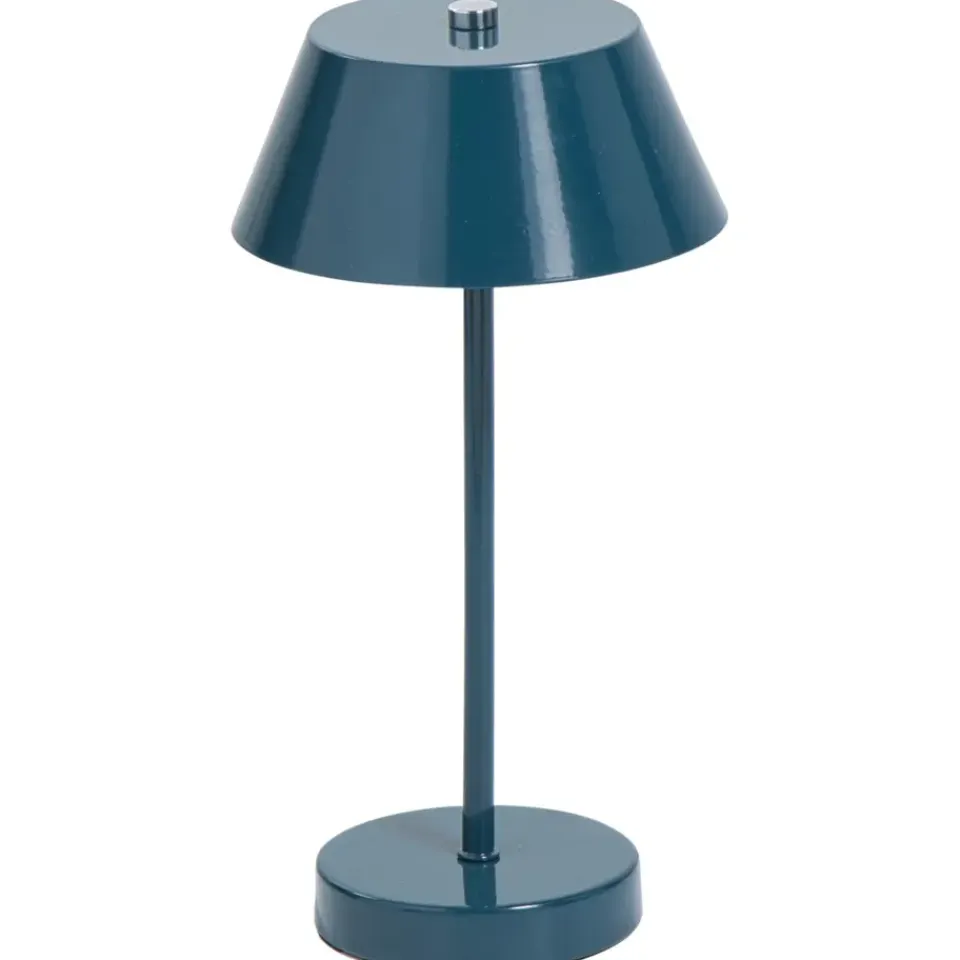 Leen Bakker Bureaulamp Milton petrol G9 - 30x15x15 cm Clearance