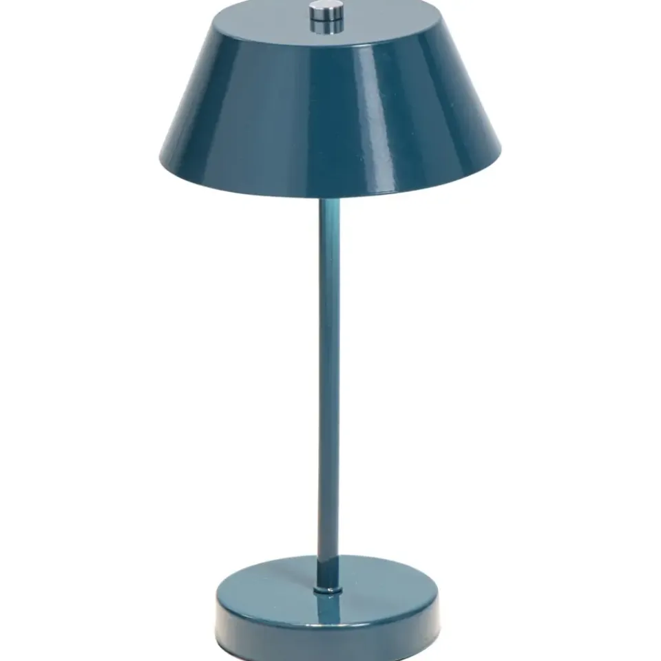 Leen Bakker Bureaulamp Milton petrol G9 - 30x15x15 cm Clearance