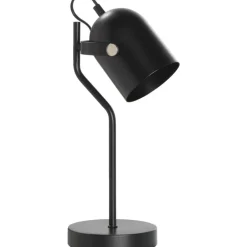 Leen Bakker Bureaulamp Senn - zwart metaal - 39xØ17,5 cm
