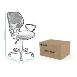 Merkloos Bureaustoel Buritos - Solide, Verstelbaar en Ergonomisch - Lila Outlet