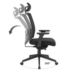 Sedero Bureaustoel Joy comfort - Voldoet aan NEN-EN 1335 norm - Zwarte stervoet Outlet