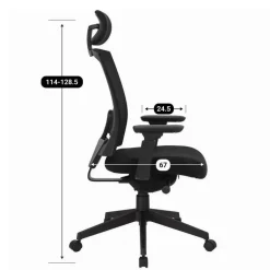 Sedero Bureaustoel Joy comfort - Voldoet aan NEN-EN 1335 norm - Zwarte stervoet Outlet