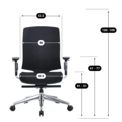 Sedero Bureaustoel Montana - Zwart - Voldoet aan NEN-EN 1335 norm Hot