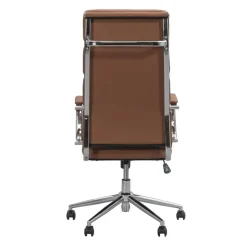 Leen Bakker Bureaustoel Nikki - PU - cognackleur Outlet
