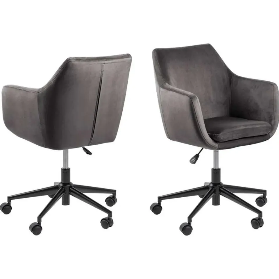 Leen Bakker Bureaustoel Uppsala - grijs (1 stuk)