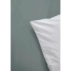 Byrklund - Dekbedovertrek Side Way - 140x220 cm - Jade / Wit Discount