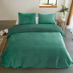 Byrklund - Dekbedovertrek Go Velvet - 240x220 cm - Groen Best