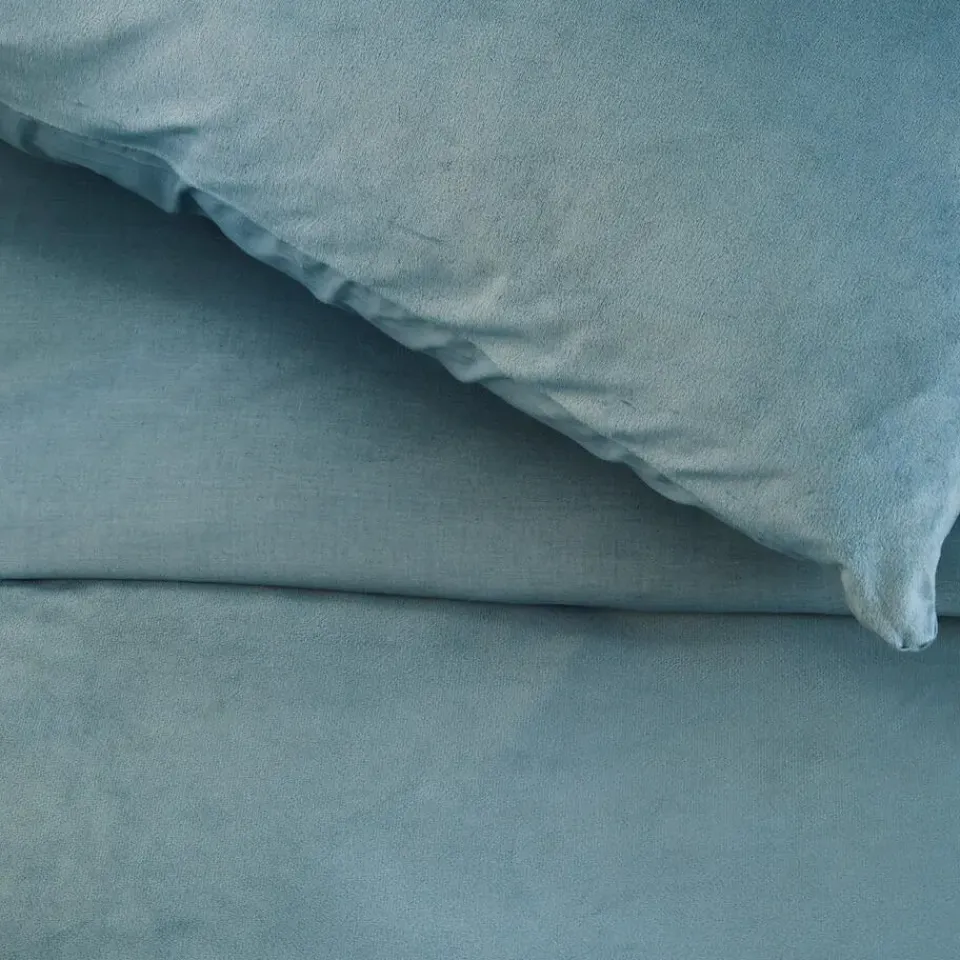 Byrklund - Dekbedovertrek Go Velvet - 240x220 cm - Petrol Sale