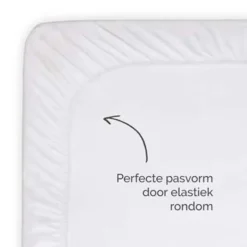 Byrklund - Hoeslaken Jersey - 140x200 cm - Wit Outlet