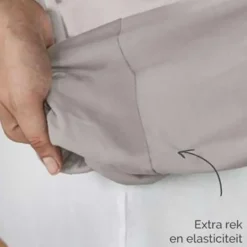 Byrklund - Hoeslaken Jersey - 90x200 cm - Taupe Best