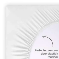 Byrklund - Hoeslaken Jersey - 180x200 cm - Wit Outlet