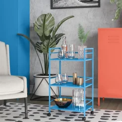 Novogratz Cache - Metalen rolwagen blauw Online