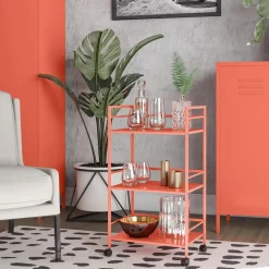 Novogratz Cache - Metalen rolwagen oranje New