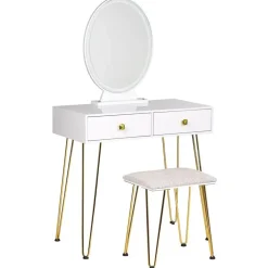 Beliani CAEN - Kaptafel - Wit - MDF Discount