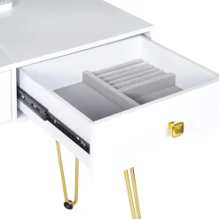 Beliani CAEN - Kaptafel - Wit - MDF Discount