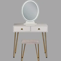 Beliani CAEN - Kaptafel - Wit - MDF Discount