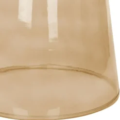 Beliani CALDERA - Bijzettafel - Goudbruin - Glas