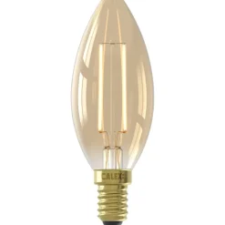 Calex LED kaarslamp - goudkleur - E14 - 3,5W - 250LM - dimbaar Hot