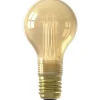Calex LED standaardlamp - goudkleur - E27 - 3,5W - 120LM - dimbaar Outlet
