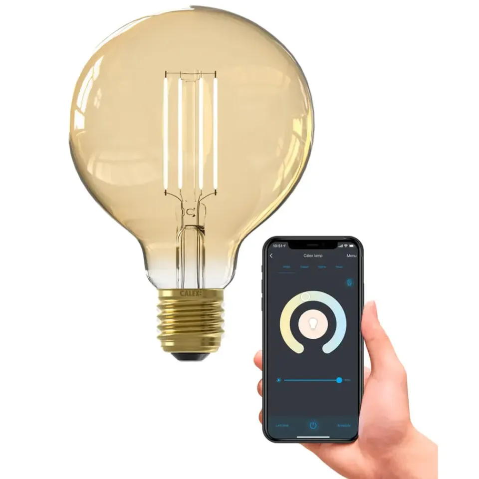 Calex Smart LED-globelamp - goudkleur - 7W Online