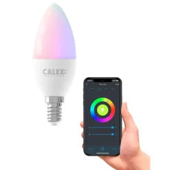 Calex Smart LED-kaarslamp RGB - wit - 5W Clearance