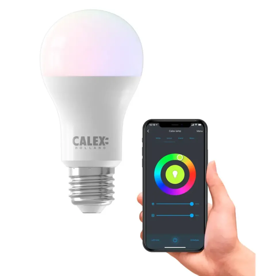 Calex Smart LED-standaardlamp RGB - wit - 8,5W Best