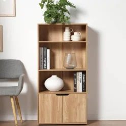 Calicosy - Boekenkast - Hout - 120x58,5x29 cm Best