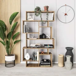 Calicosy - Boekenkast met vakken KARMATO - 25,5x96x168,5 cm Sale