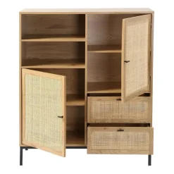 Calicosy - Buffetkast JAYA - Licht hout - 120x100x40 cm Clearance