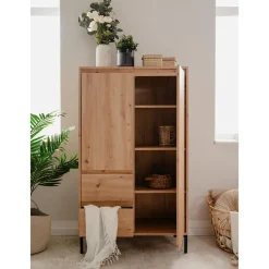 Calicosy - Buffetkast PLOCK - Licht hout - 139x81x40 cm Sale