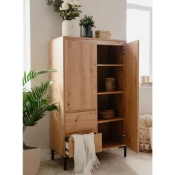 Calicosy - Buffetkast PLOCK - Licht hout - 139x81x40 cm Sale