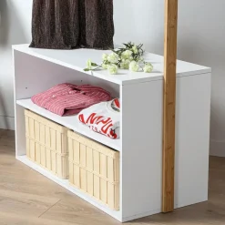 Calicosy - Kledingkast - Wit - 171x90x40 cm Online