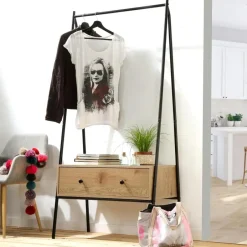 Calicosy - Kledingkast JILL - Eikenhouten decor - 170x84x39 cm Hot