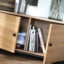 Calicosy - Kledingkast LENNY - Eik - 167x90x40 cm