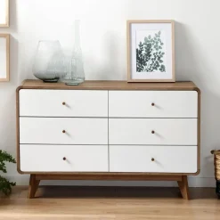 Calicosy - Ladekast ALBURA - Donker hout - 75.5x120x39 cm Clearance