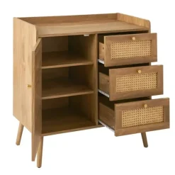 Calicosy - Ladekast PALMO - Licht hout - 79,5x80x39 cm Clearance