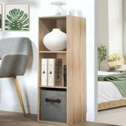 Calicosy - Opbergplank - Licht hout - 92.5x31.7x29.5 cm Clearance