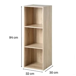 Calicosy - Opbergplank - Licht hout - 92.5x31.7x29.5 cm Clearance