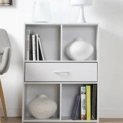 Calicosy - Opbergplank met 4 compartimenten - 29,5x62x80 cm Online