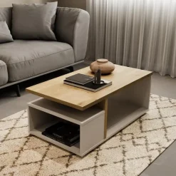 Calicosy - Salontafel ACCESS - Licht hout - 36x91,8x50 cm Best