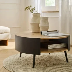 Calicosy - Salontafel EKLO - Eik - 39x80x80 cm Online