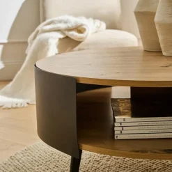 Calicosy - Salontafel EKLO - Eik - 39x80x80 cm Online