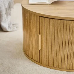 Calicosy - Salontafel ERNEST - Licht hout - 35,5x75x75 cm Outlet