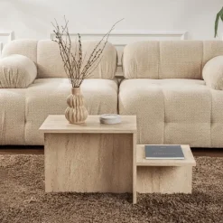 Calicosy - Salontafel HARMONY - Travertijn - 40x77x40 cm Hot